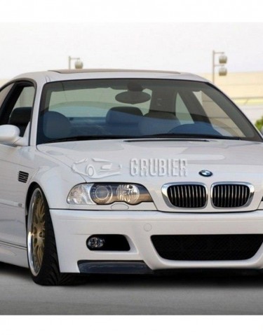 - FRONT BUMPER - BMW 3 E46 - "M3 Look v.3 / With CSL Carbon Splitters" (Coupe & Cabrio)