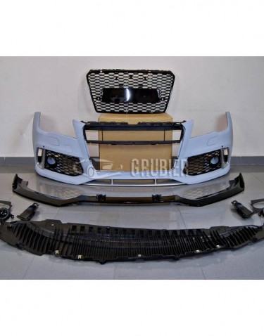 - FRONT BUMPER - Audi A7 4G - "RS7 Look / Silver + Lip"