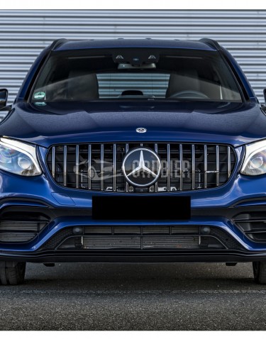 - FRONT BUMPER - Mercedes GLC X253 / C253 - "AMG GLC63 Look / With Grille" (Coupe & SUV)