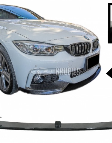 - FRONT BUMPER LIP - BMW 4-Series M-Sport - "M-Performance Carbon Look"