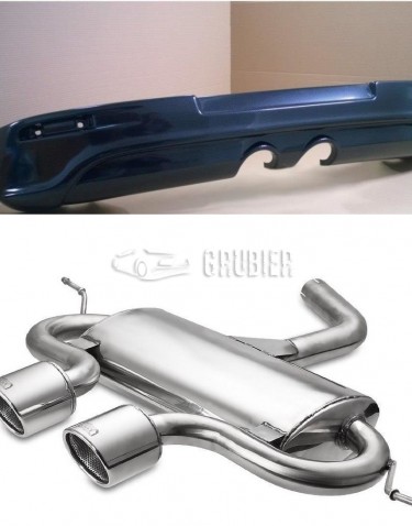 - EXHAUST - VW Golf 5 - "R32 Look / With Carbon Look Bumper Lip"