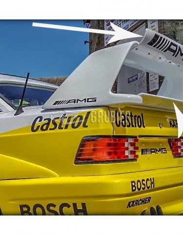 - REAR SPOILER - Mercedes 190E / W201 - "Evo 2 / With Diffusers" (5-Parted)