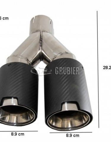 - EXHAUST TIP - X1 -00--- Universal - "Performance Look" (Carbon)