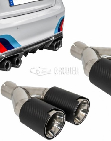 - EXHAUST TIP - X2 -00--00- Universal - "Performance Look" (Carbon)