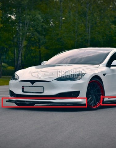 *** STYLING SÆT / PAKKEPRIS *** Tesla Model S - "Evo / With Corners" (2016-2021)