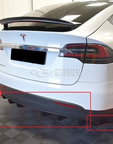 - REAR BUMPER LIP - Tesla Model X - "GT2 / 3-Parted" (2015-)