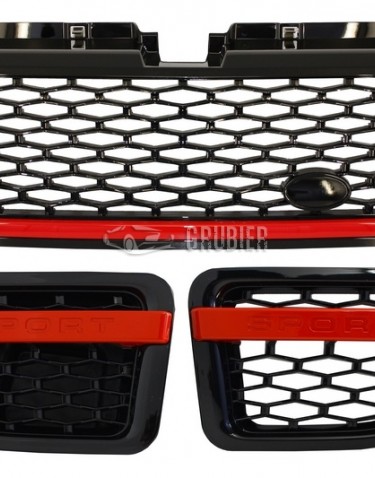 - GRILLE - Range Rover Sport L320 - "Autobiography Look Black-Red"