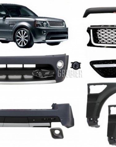 *** STYLING SÆT / PAKKEPRIS *** Range Rover Sport L320 - "Autobiography Facelift Look / With Spoiler & Black Grilles"