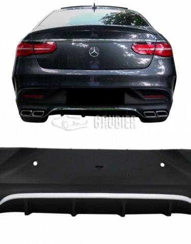 - REAR BUMPER LIP - Mercedes GLE W292 / C292 AMG Sport - "GLE63 AMG Look / Chrome Edition" (Coupe)