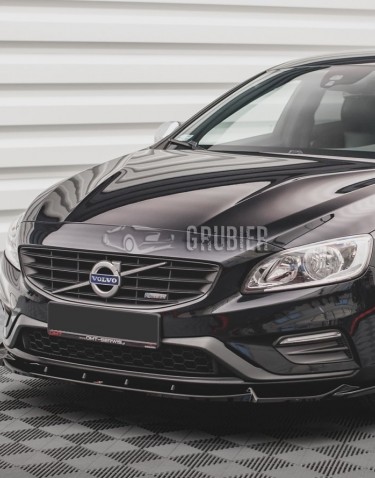 - SPLITTER ZDERZAKA PRZOD - Volvo V60 R-Design Facelift - "Black Edition" (2014-2018)