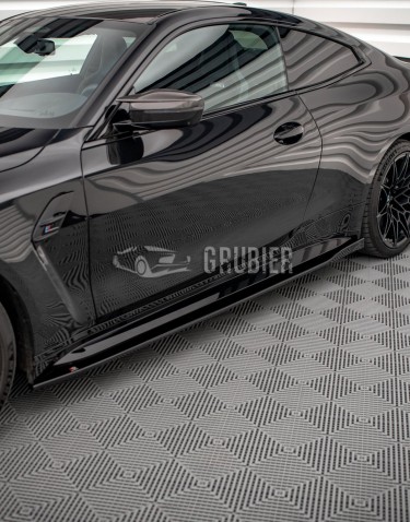 - SIDE SKIRT DIFFUSERS - BMW M4 G82 / G83 - "Black Edition"