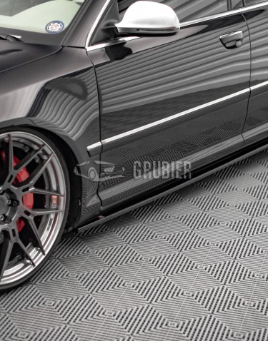 - SIDE SKIRT DIFFUSERS - Audi S8 D3 - "Black Edition" (2006-2010)