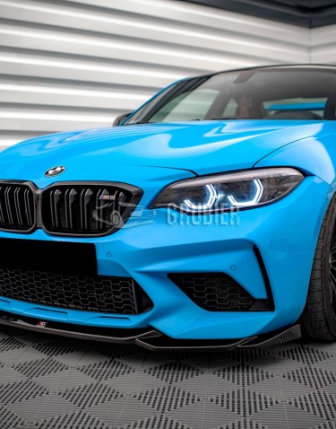 - FRONT BUMPER DIFFUSER - BMW M2 F87 Competition - "SilverStone" (ABS Plastic)