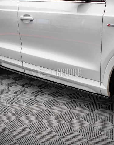 - SIDE SKIRT DIFFUSERS - Audi Q3 8U S-Line Facelift - "Black Edition"