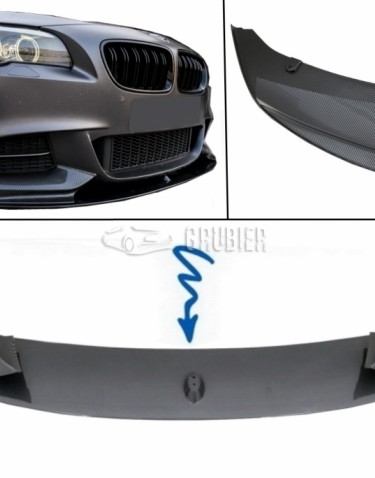 - FRONT BUMPER LIP - BMW 5-Series M-Tech F10 / F11 - "M-Performance Carbon Look" (Sedan & Touring)