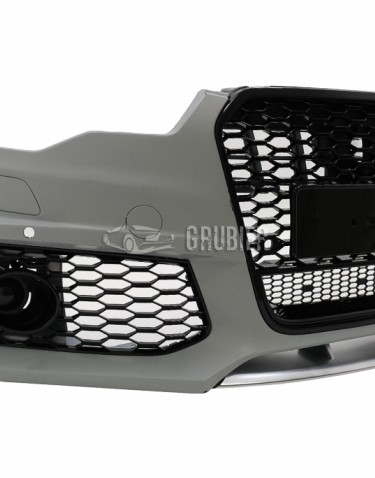 - FRONT BUMPER - Audi A6 C7 - "RS6 Quattro / Chrome-Black Look"