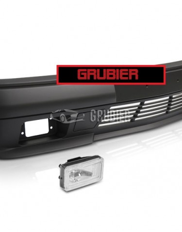- FRONT BUMPER - Mercedes E (W124) - "AMG 1 Look / With Fog Lights" (PP Plastic)