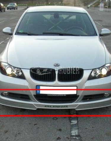 - FRONT BUMPER LIP - BMW 3 Serie E90 / E91 - Alpina Look (Sedan & Touring)