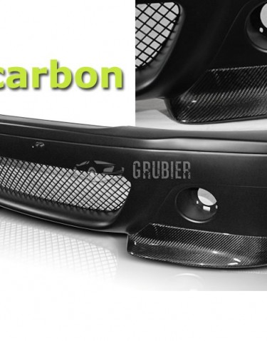 - FRONT BUMPER - BMW 3 E46 - "M3 CSL Look / With Carbon Splitters" (Coupe & Cabrio)