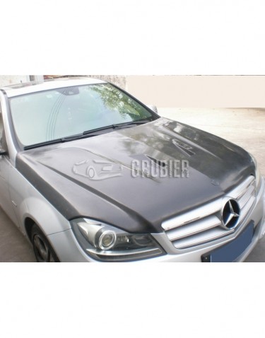 - HOOD - Mercedes C-Klasse W204 / S204 - "AMG Black Series / Real Carbon" (Sedan and Station Wagon)