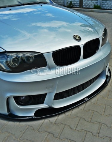 - FRONT BUMPER LIP - BMW 1M Look - "Grubier Evo" (E81 / E82 / E87 / E88)