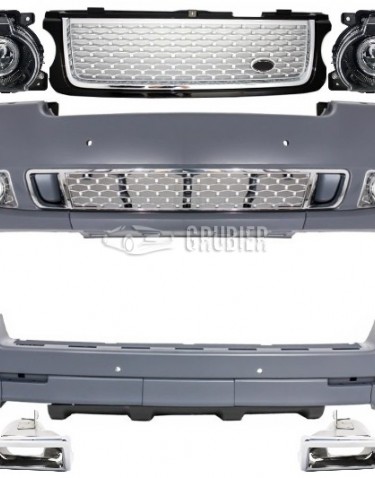 *** STYLING SÆT / PAKKEPRIS *** Range Rover L322 - "Autobiography Facelift Conversion - With Headlights" v.3