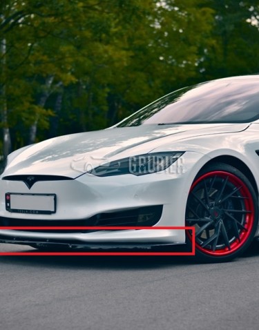 - FRONT BUMPER LIP - Tesla Model S - "Evo" (2016-2021)