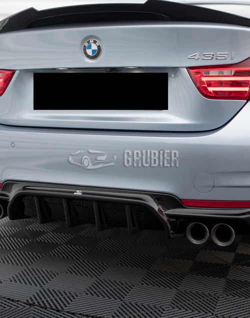 - REAR BUMPER LIP - BMW 4-Series M-Sport - "MT-R / Double Left & Double Right Exhaust Ready / -OO-OO-"